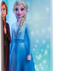 Disney Frozen Sparkle Water Bottle Flip Up Straw 600ml – Official Merchandise Kids Reusable Non Spill - BPA Free - Recyclable Plastic - Ideal For School Nursery Sports Picnic
