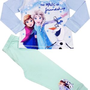 Disney Frozen Girls Pyjamas Elsa Anna Olaf Nightwear