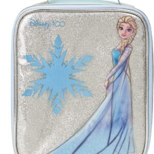 Disney Frozen Elsa Sketch Insulated Kids Lunch Handle, Official Merchandise by Polar Gear – 600D Polyester Cooler, Reusable Food & Drink Thermal Cool Bag for School Nursery Snacks Picnic-Blue/Silver
